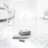 Acrylic Wedding Table Signs, 5.5in x 7in, 8ct