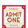 Admit One Paper Lunch Napkins, 6.5in, 40ct - Movie Night