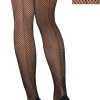 Adult Back Seam Fishnet Thigh-High Stockings