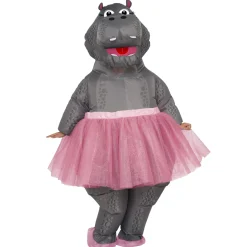 Adult Ballerina Hippo Inflatable Costume