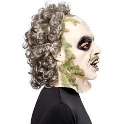 Adult Beetlejuice Overhead Latex Mask with Hair
