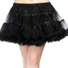 Adult Black Crinoline Petticoat Plus Size