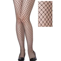 Adult Black Diamond Fishnet Pantyhose