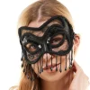 Adult Black Lace Cat Masquerade Mask