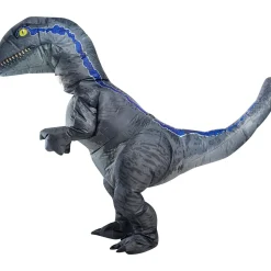 Adult Blue Velociraptor Inflatable Costume - Jurassic World