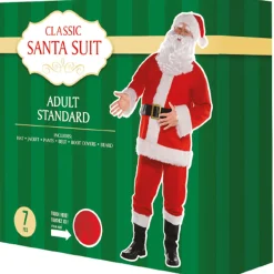 Adult Classic Santa Suit, 7pc