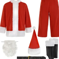 Adult Classic Santa Suit, 7pc