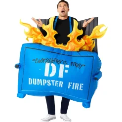 Adult Dumpster Fire Inflatable Costume