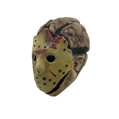 Adult Friday the 13th Jason Overhead Latex Mask and Removable Hockey Mask