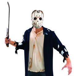 Adult Friday The 13th Jason Voorhees Bloody Machete - Deluxe