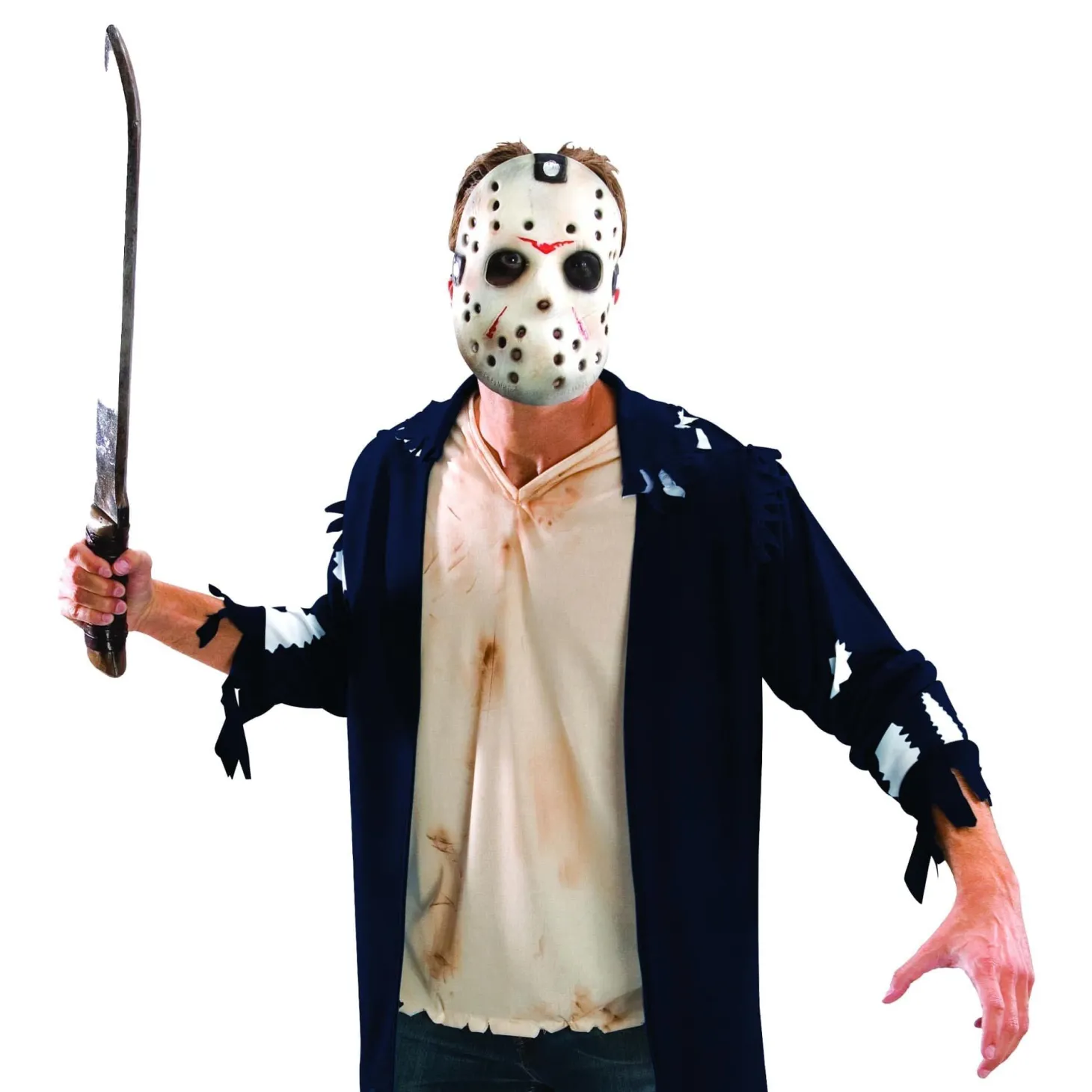 Adult Friday The 13th Jason Voorhees Bloody Machete - Deluxe