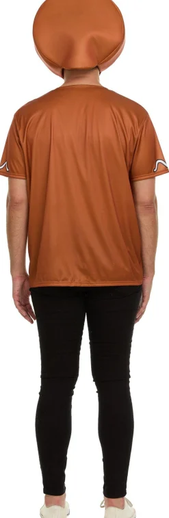 Adult Gingerbread Man T-shirt & Mask Costume Accessory Kit