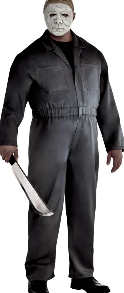 Adult Gray Michael Myers Costume Plus Size - Halloween