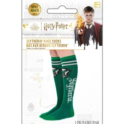 Adult Green & Silver Slytherin Knee-High Socks - Harry Potter