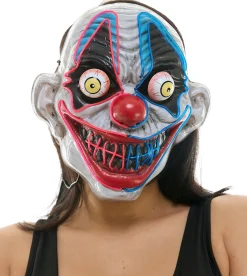 Adult Light-Up Bulging Eyes Clown Mask