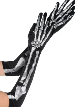 Adult Long Skeleton Gloves