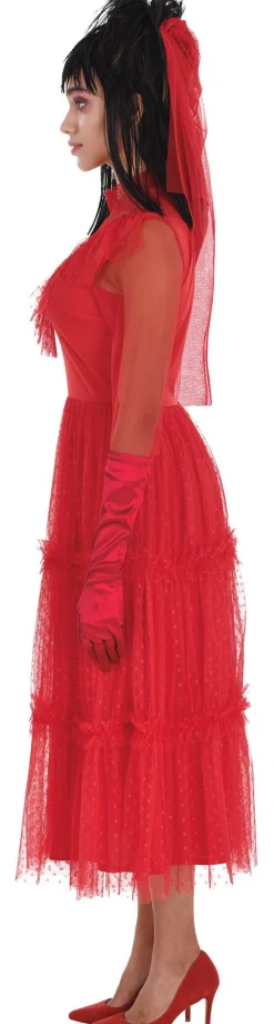 Adult Lydia Red Wedding Dress Costume - Beetlejuice