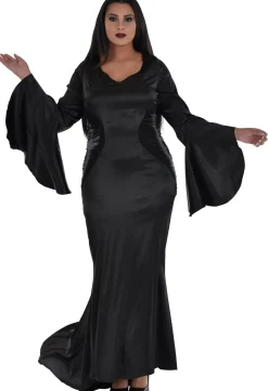 Adult Morticia Addams Plus Size Costume - Wednesday TV Series