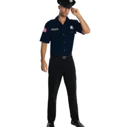 Adult Police Officer Dark Blue Costume