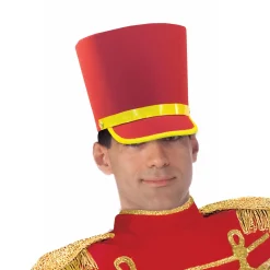 Adult Red Holiday Toy Soldier Hat