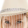 Adult Rhinestone Fringe Tan Cowboy Hat