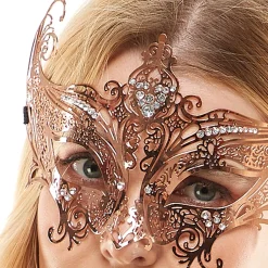 Adult Rose Gold Masquerade Mask