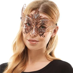 Adult Rose Gold Masquerade Mask