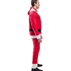 Adult Santa Claus Zipsters Hooded Costume