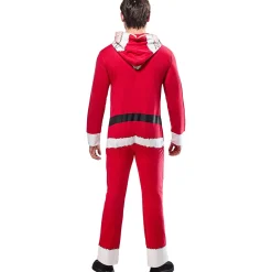 Adult Santa Claus Zipsters Hooded Costume
