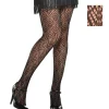 Adult Scallop Print Flapper Pantyhose