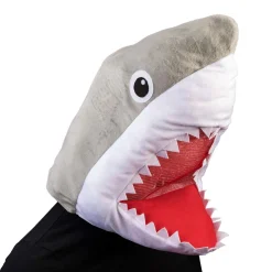 Adult Shark Mascot Head Costume Mask