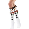 Adult Snowman Printed Ugly Christmas Socks