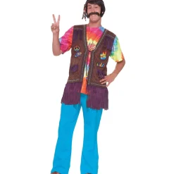 Adult vest peace hippie