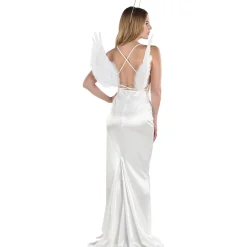 Adult White Feather Floating Angel Wings