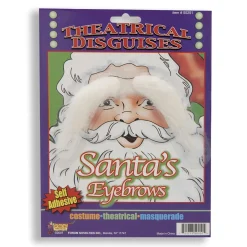 Adult White Santa Eyebrows - Self Adhesive