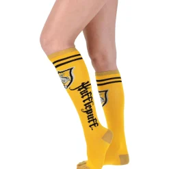 Adult Yellow & Black Hufflepuff Knee-High Socks - Harry Potter