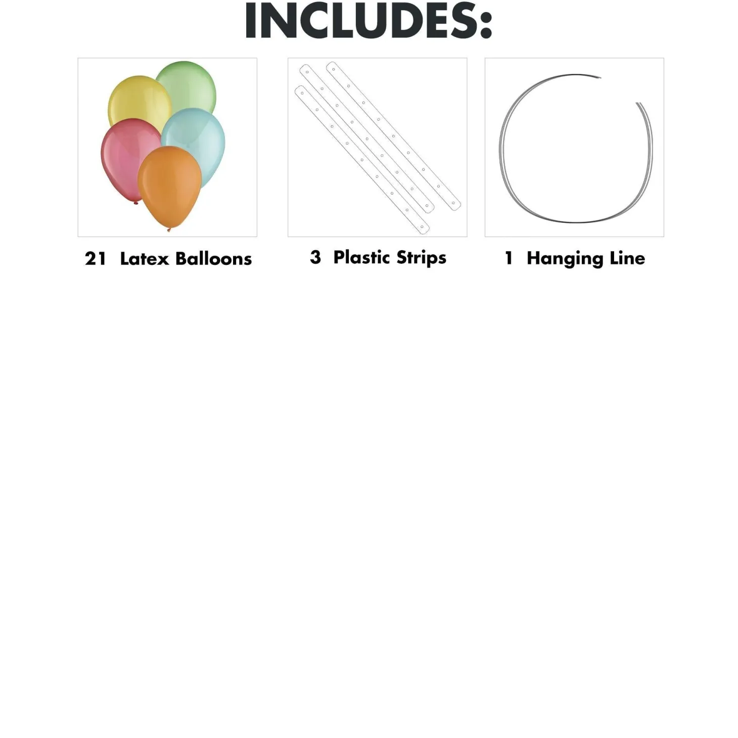 Air-Filled Latex Balloon Chandelier Sphere Kit, Assorted Colors