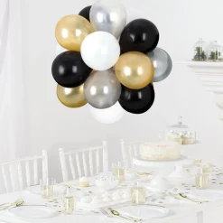 Air-Filled Latex Balloon Chandelier Sphere Kit, Assorted Colors