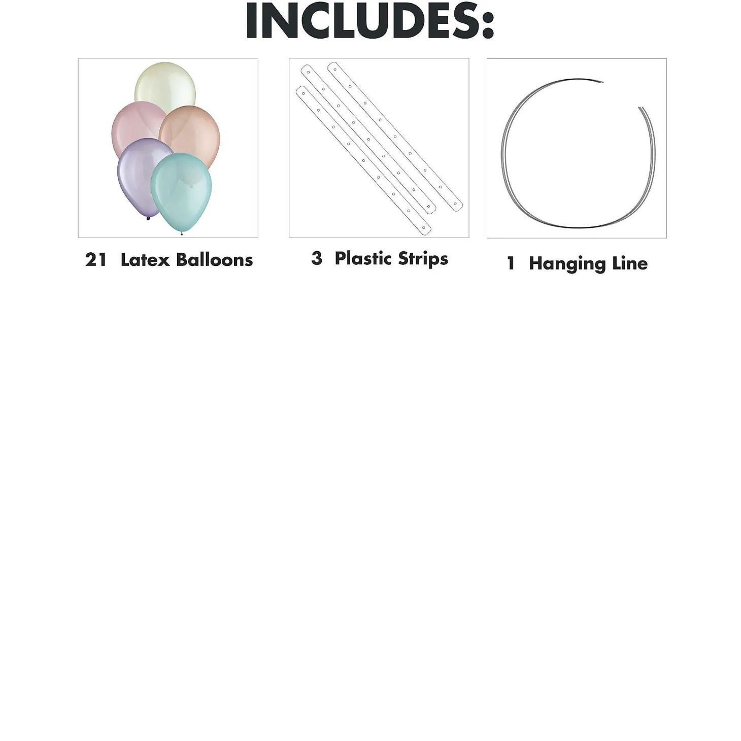 Air-Filled Latex Balloon Chandelier Sphere Kit, Assorted Colors