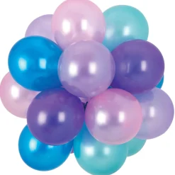 Air-Filled Latex Balloon Chandelier Sphere Kit, Assorted Colors