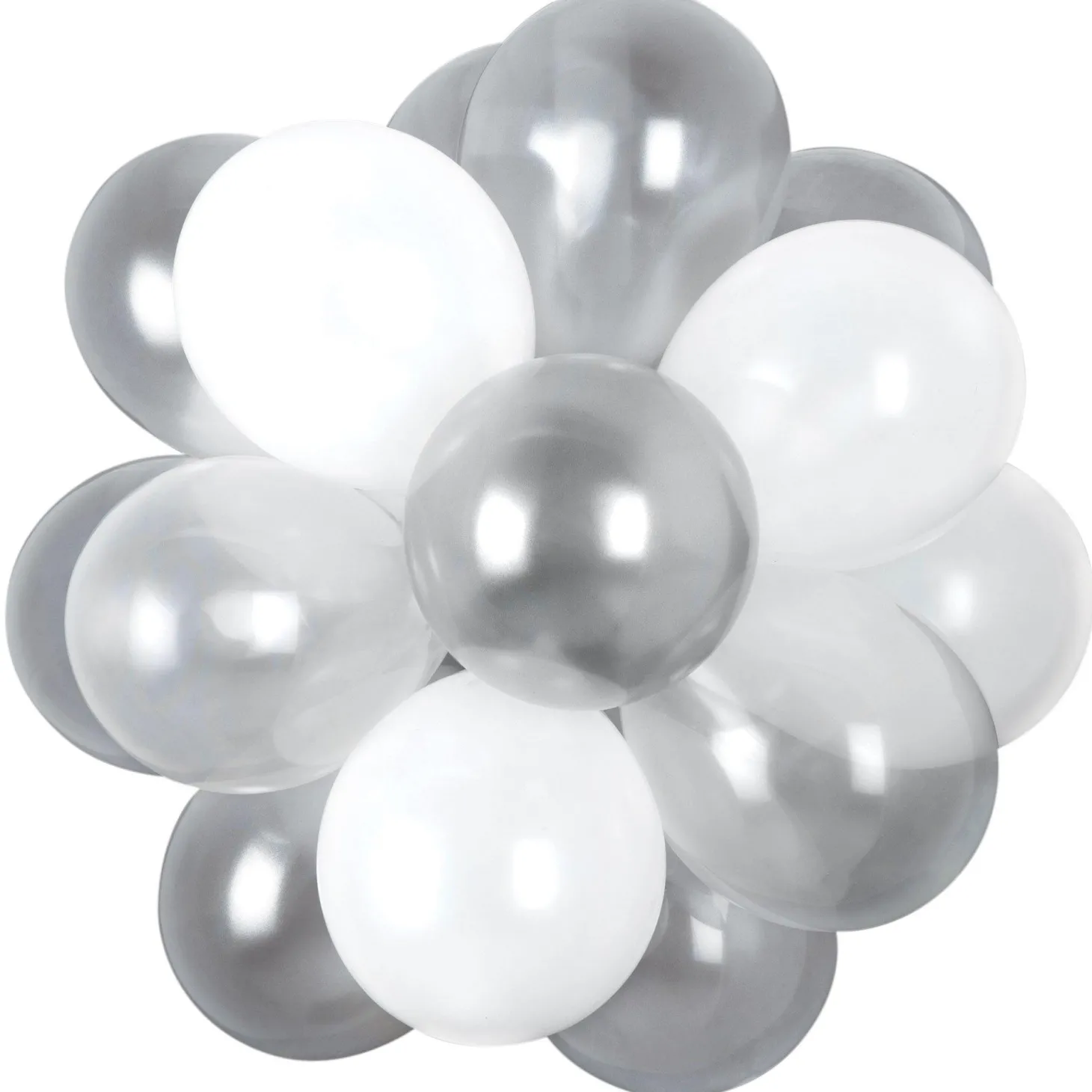 Air-Filled Latex Balloon Chandelier Sphere Kit, Assorted Colors