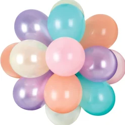 Air-Filled Latex Balloon Chandelier Sphere Kit, Assorted Colors