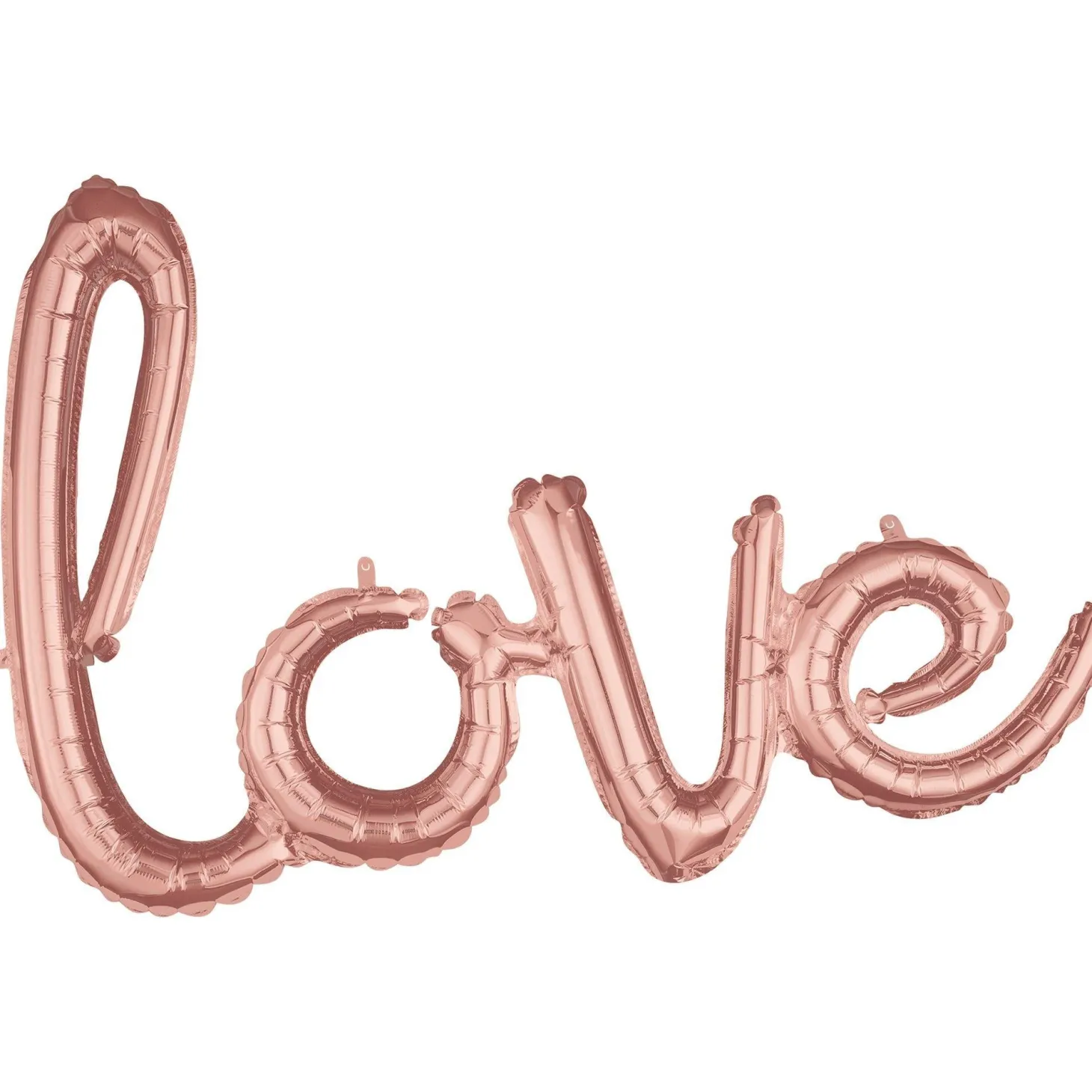 Air-Filled Love Cursive Letter Balloon Banner, Assorted Colors