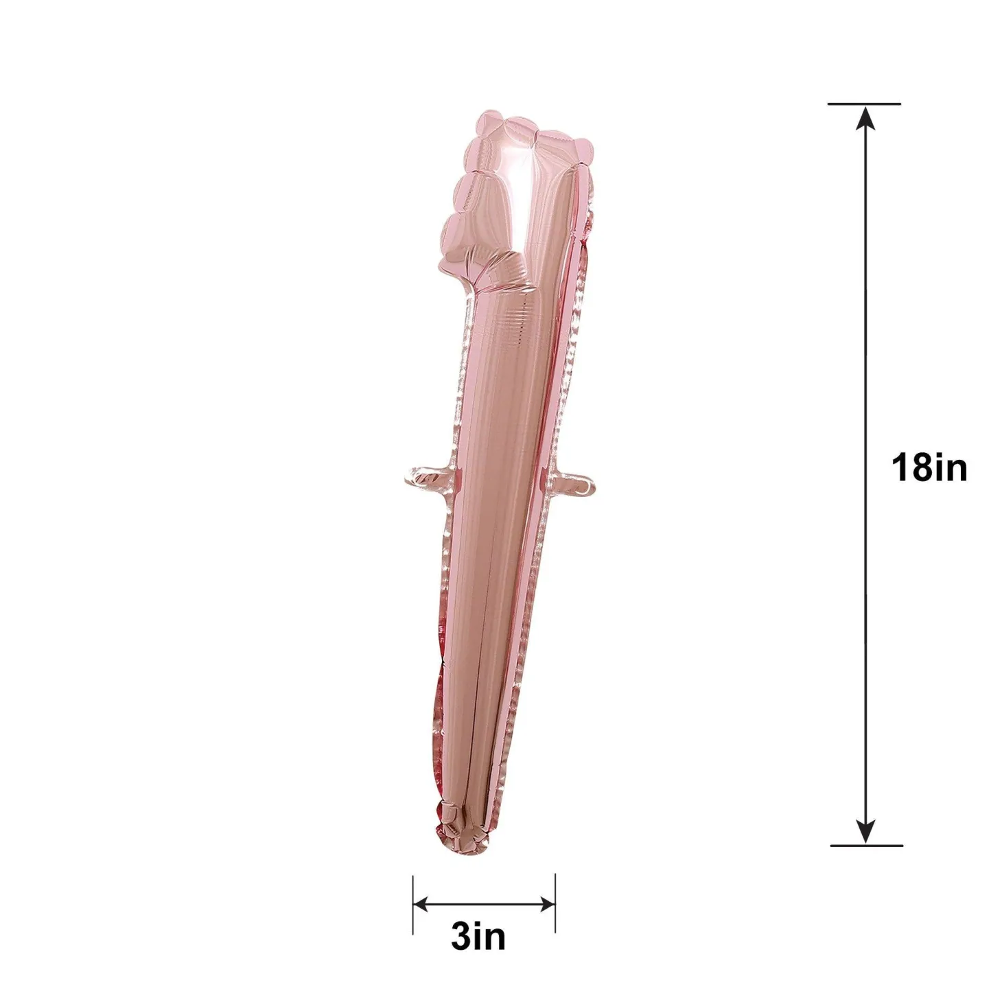 Air-Filled Rose Gold Cursive Number (0-9) Foil Balloon, 10in x 18in