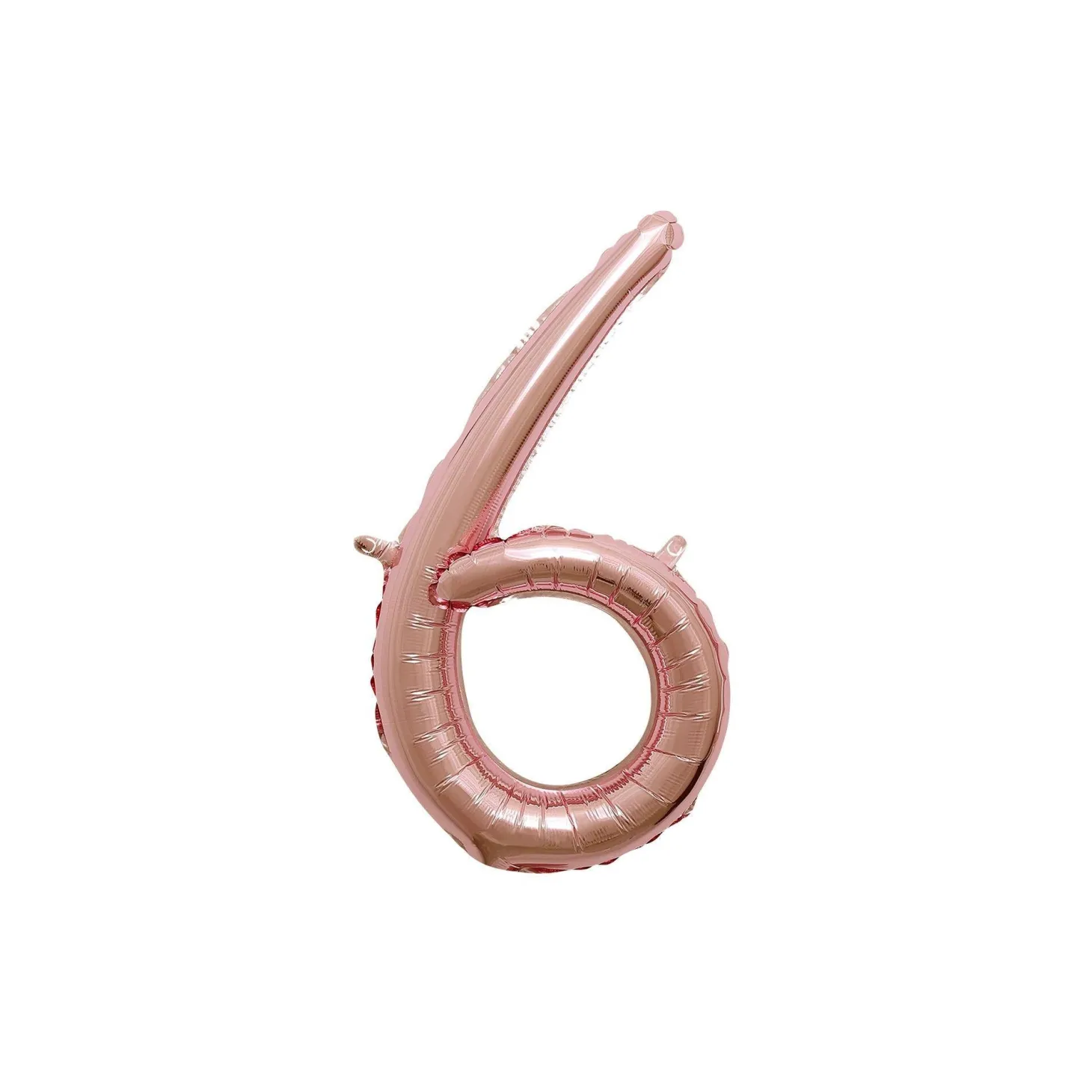 Air-Filled Rose Gold Cursive Number (0-9) Foil Balloon, 10in x 18in