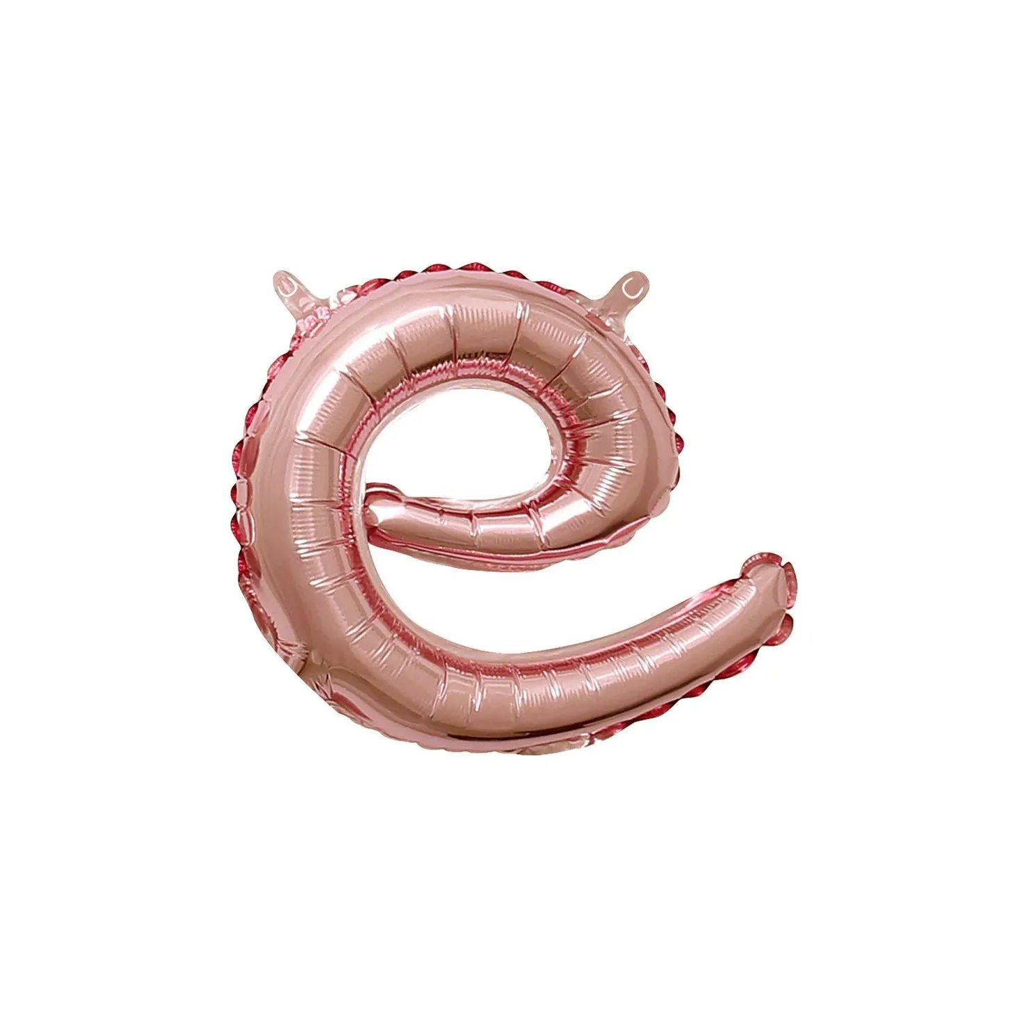 Air-Filled Rose Gold Lowercase Cursive Letter (A-Z) Foil Balloon, 10in x 8in