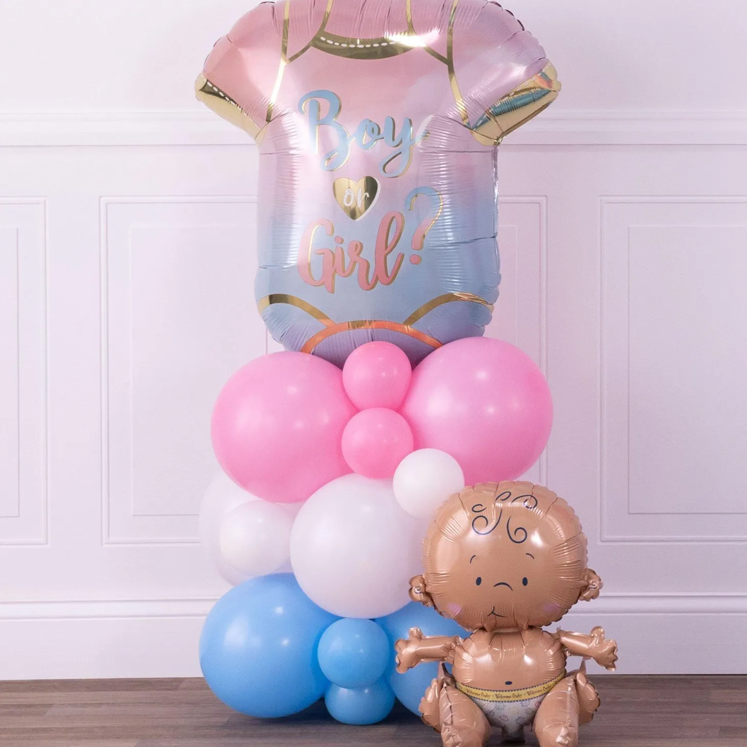 Air-Filled Sitting Welcome Baby Balloon,15in, Assorted Colors