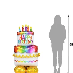 AirLoonz® Birthday Cake Balloon, 53in