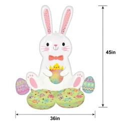 AirLoonz® Easter Bunny Foil Balloon, 3.75ft - Bunny Love