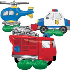 AirLoonz First Responders Foil Balloon Set, 3pc